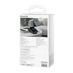 پاوربانک فست شارژ بیسوس با ظرفیت 10،000 میلی‌آمپر ساعت به همراه کابل متصل تایپ سی و لایتنینگ مدل PPJL010001