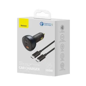 شارژر فندکی ۱۶۰ وات بیسوس مدل tzcczm-0g