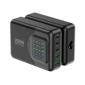 آداپتور شارژ 200 وات رو میزی پاورولوژی مدل PW3PD2Q-BK
