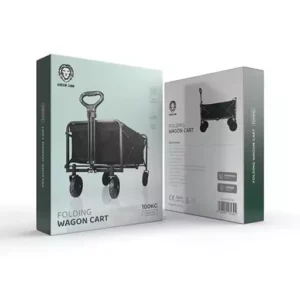چرخ دستی واگن تاشو ۱۰۰ لیتری گرین لاین مدل GNWGN220BK