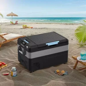 یخچال فریزر هوشمند شارژی قابل حمل 55 لیتری پاورولوژی مدل PPFA55LBK