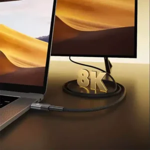 كابل 8k كنفي 240 وات پورت سي به سي 2 متري پاورولوژی مدل PCAB009-GY