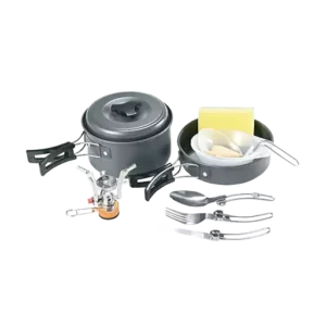 ست ظروف و گاز آشپزی کمپینگ ۱۰ در ۱ گرین لاین مدل GN10N1COOKBK