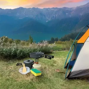 ست ظروف و گاز آشپزی کمپینگ ۱۰ در ۱ گرین لاین مدل GN10N1COOKBK