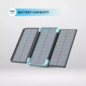 پاوربانک سولاردار ۱۶۰۰۰ میلی‌آمپر مولتی کابل پاورولوژی مدل PPBCHA70