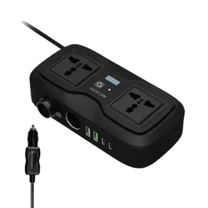 اینورتر و شارژر فندکی خودرو ۲۰۰ وات گرین لاین مدل GC-233