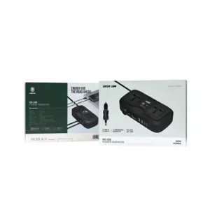 اینورتر و شارژر فندکی خودرو ۲۰۰ وات گرین لاین مدل GC-233