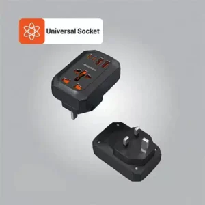 مبدل و شارژر یونیورسال پرودو مدل pd-fwch044uk-bk