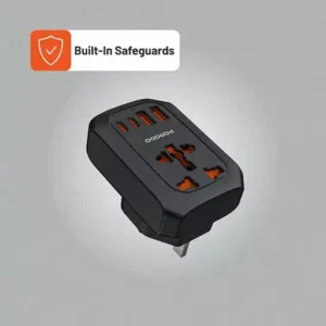 مبدل و شارژر یونیورسال پرودو مدل pd-fwch044uk-bk