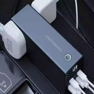 اینورتر فندکی خودرو ۳۰۰ وات با دو خروجی ۲۲۰ ولت پاورولوژی مدل PWCUQC038
