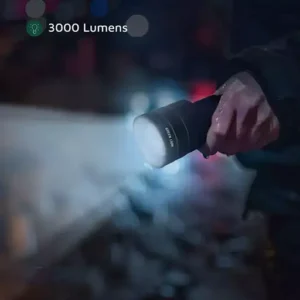 چراغ قوه ۳ هزار لومنی با برد ۱۲۰۰ متر گرین لاین مدل GNHR3000LMBK