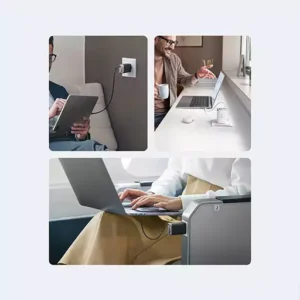 شارژر دیواری 3 پورت 67 وات مک دودو با کابل جمع شونده تایپ سی مدل CH-4100 GaN