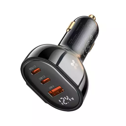 شارژر فندکی 3 پورت 128 وات مک دودو مدل CC-4450