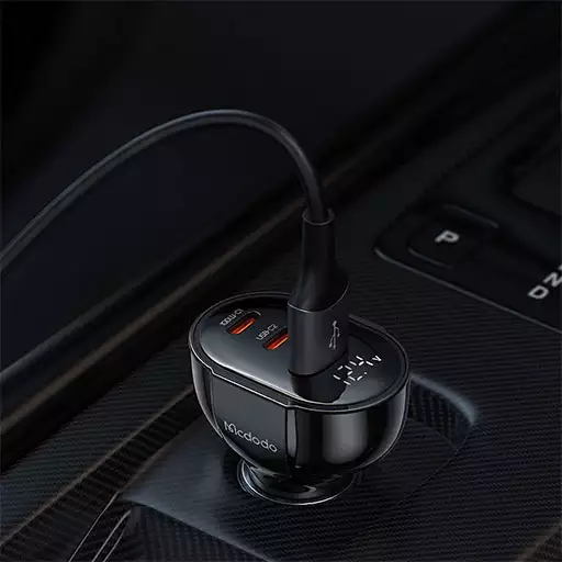 شارژر فندکی 3 پورت 128 وات مک دودو مدل CC-4450