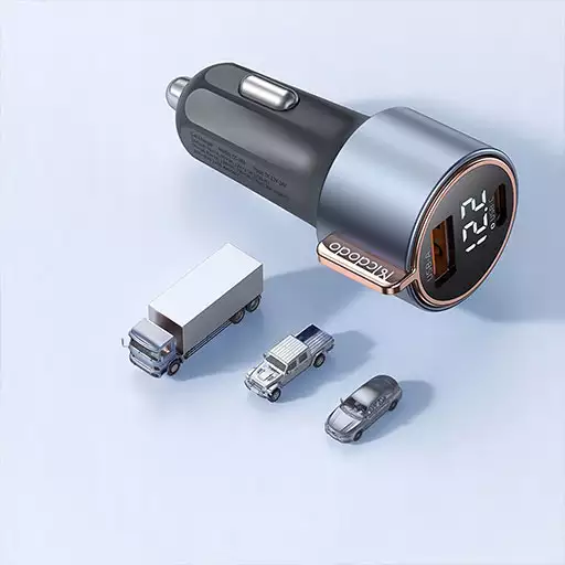 شارژر فندکی 2 پورت 75 وات مک دودو مدل CC-3690
