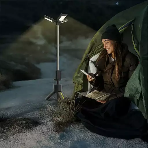 چراغ آر جی بی کمپینگ سه پایه ای گرین لاین مدل GNTBCL7CLBK - Image 2