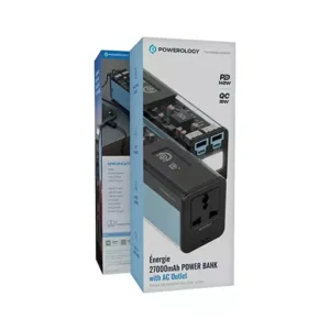 پاوراستیشن 27000mAh پاورولوژی همراه با پریز AC مدل PPBCHA93BK