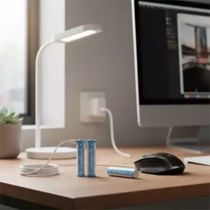 باتری قلمی ریشارژیبل 3200 میلی آمپر AA پاورولوژی بسته 2 عددی مدل PWAA322
