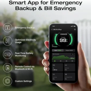 پاورژنراتور با 1800W با ظرفیت 1.5KWhاكوفلو مدل EcoFlow DELTA 3 1500