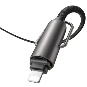 كابل تبديل Type-C به Lightning و بند آويز مك دودو مدل CA-6820 طول 1.2 متر – مشكي
