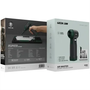 جت فن و جارو شارژي AIR MASTER گرين لاين مدل GNAIRMBLW90BK